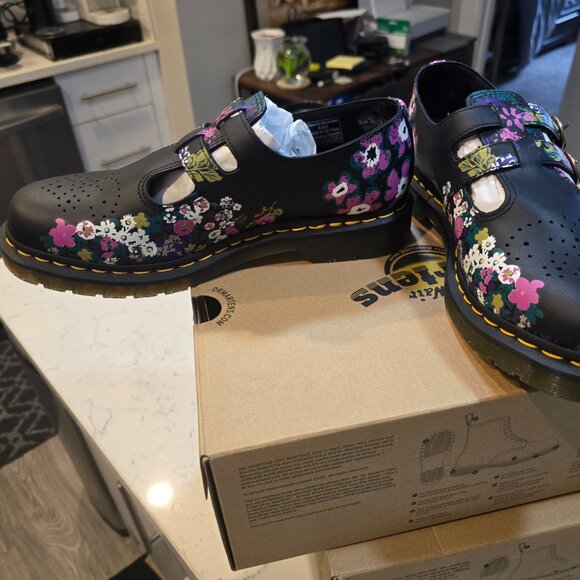 Dr. Martens 8065 Mary Jane Vintage Floral Leather Shoes 31187038 Women's Size 10 - Picture 3 of 15